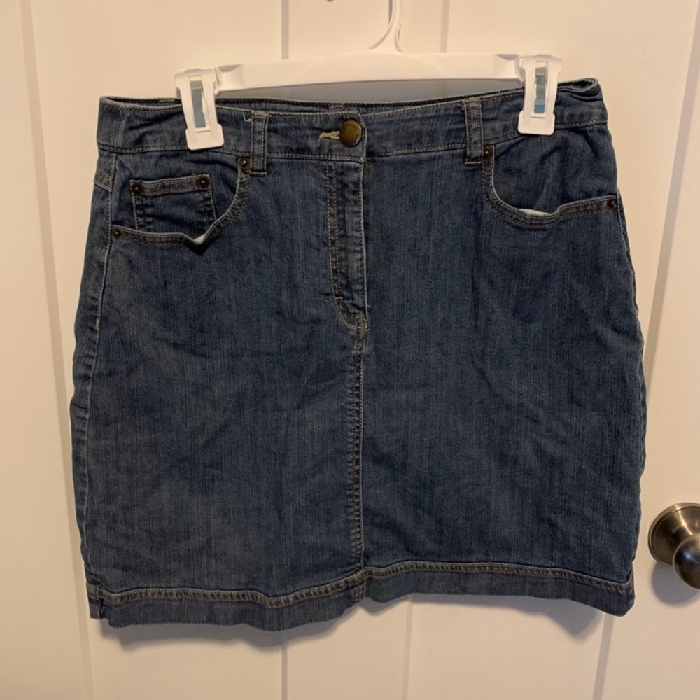 Croft & Barrow Mini Denim Skirt Casual